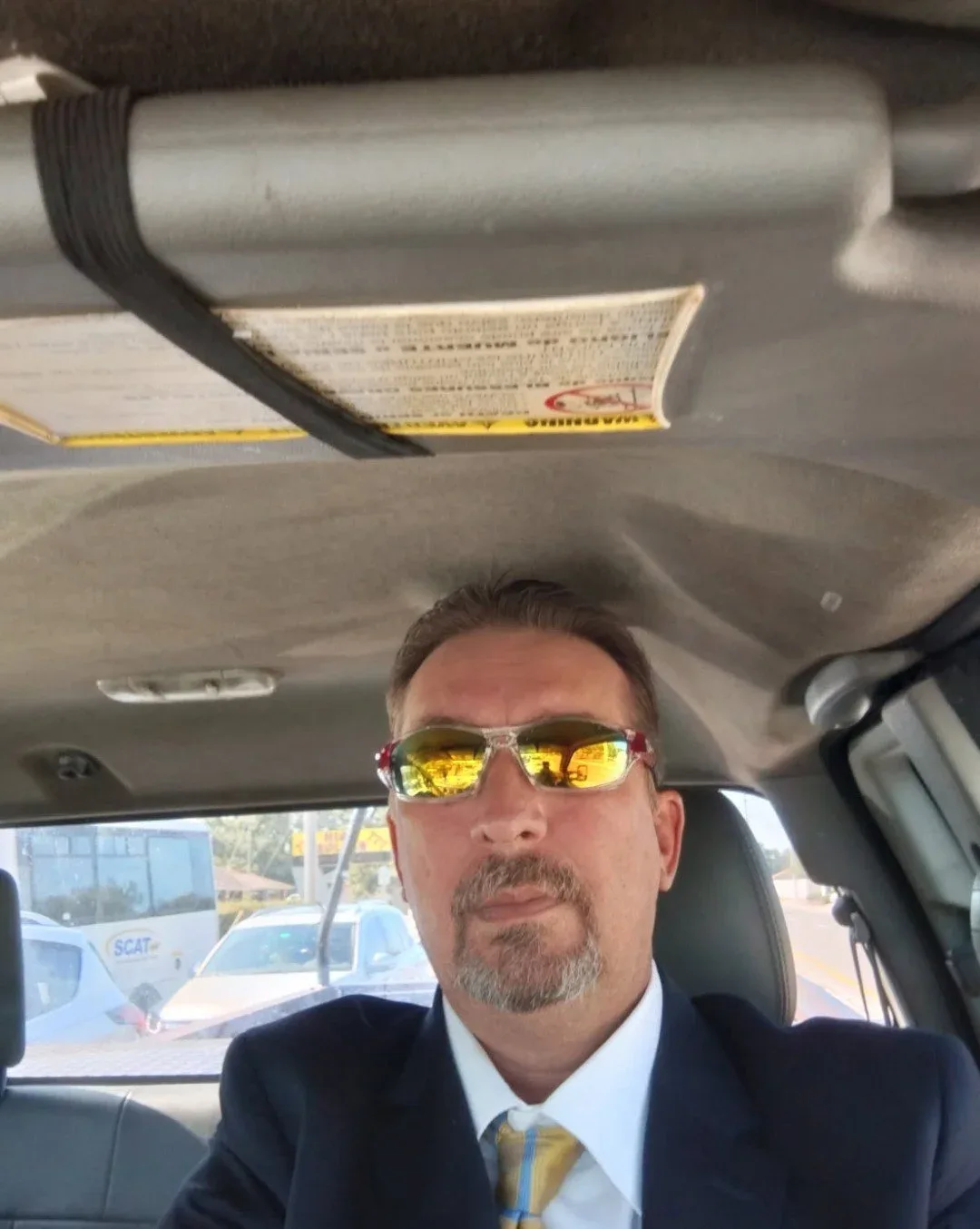 Bryan Hadley on his way to a job